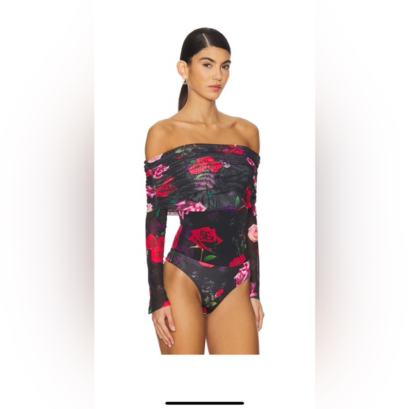 NWOT -AFRM Red Rose Bodysuit-Medium - Picture 6 of 10